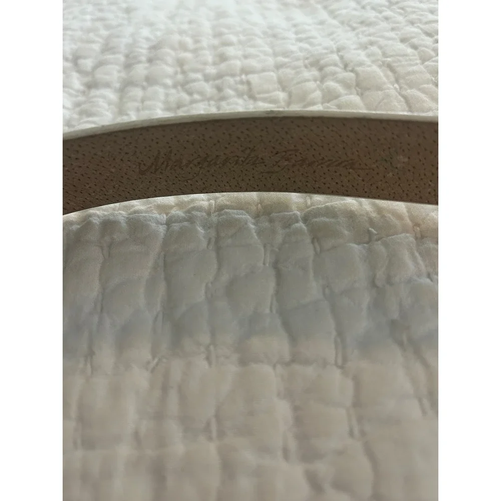 Vintage 90s Margarita Barrera Alligator Belt for Wehmeier's Gold 38